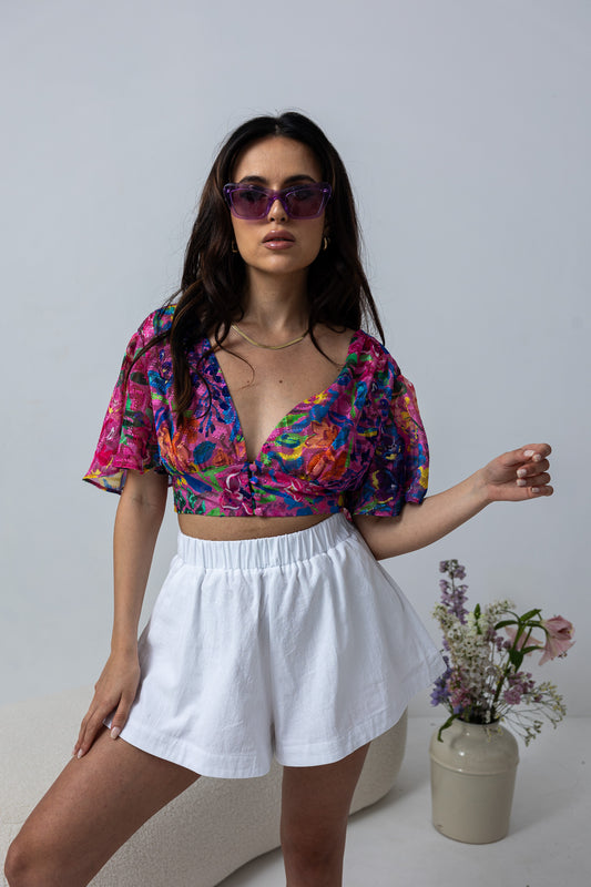 Flower bomb blouse